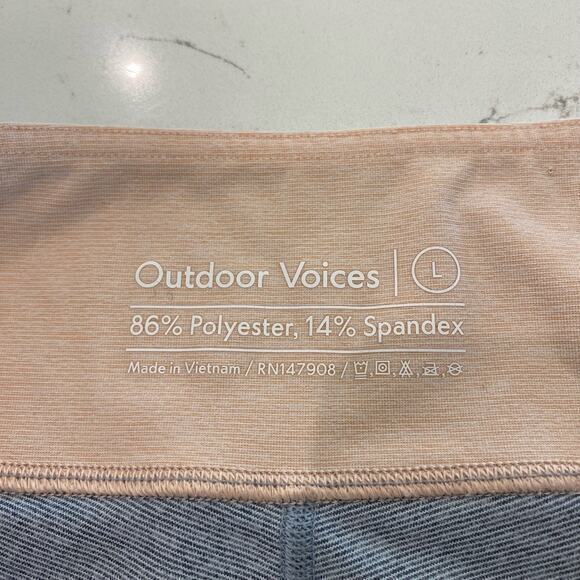 Outdoor Voices Color block Leggings Size Large - Picture 5 of 9